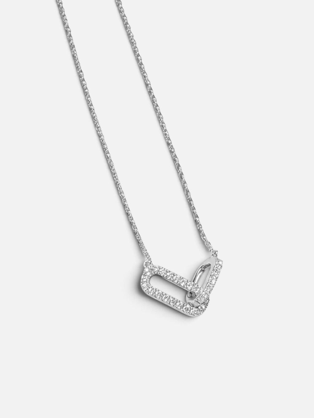 silver link necklace