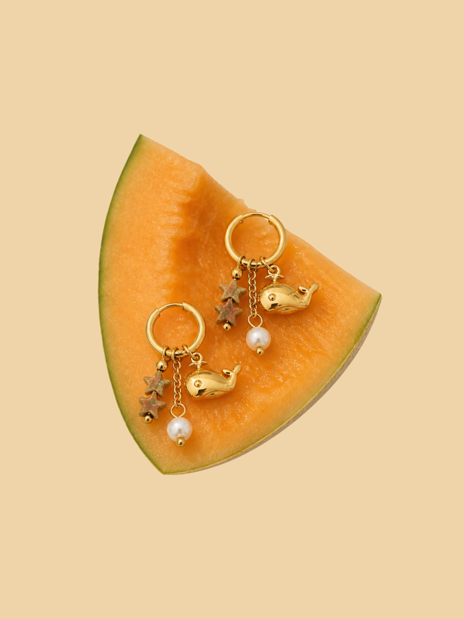 lucky catch charm earrings