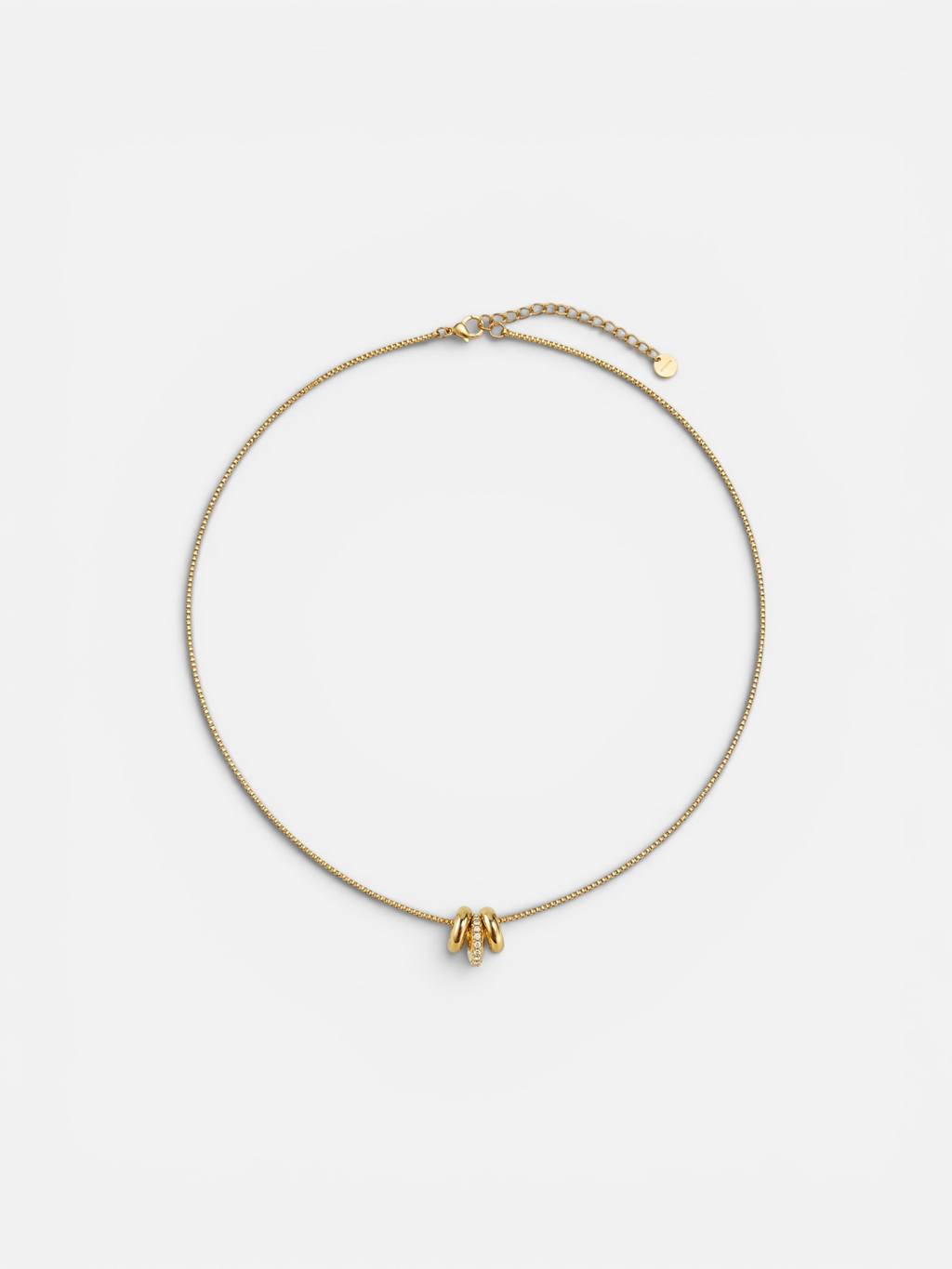 halo stack necklace