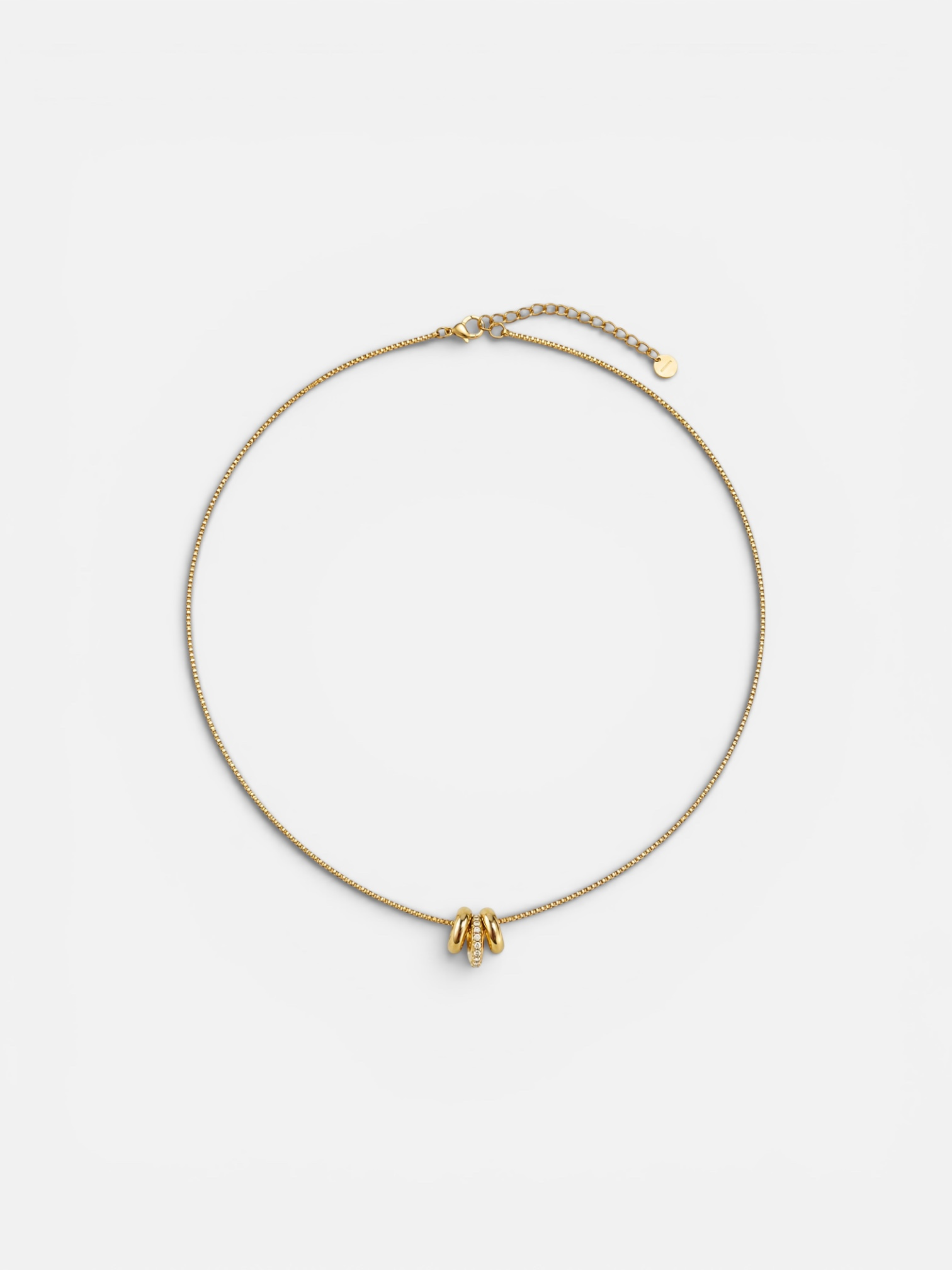 halo stack necklace