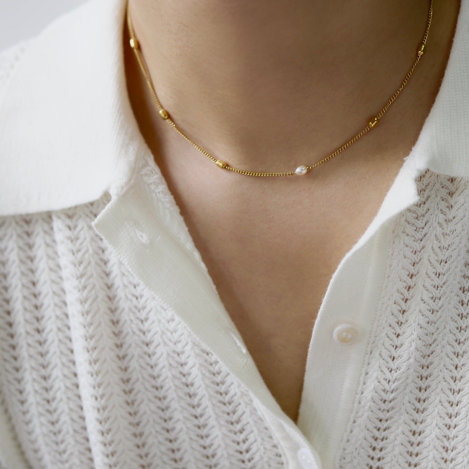 pearl point necklace