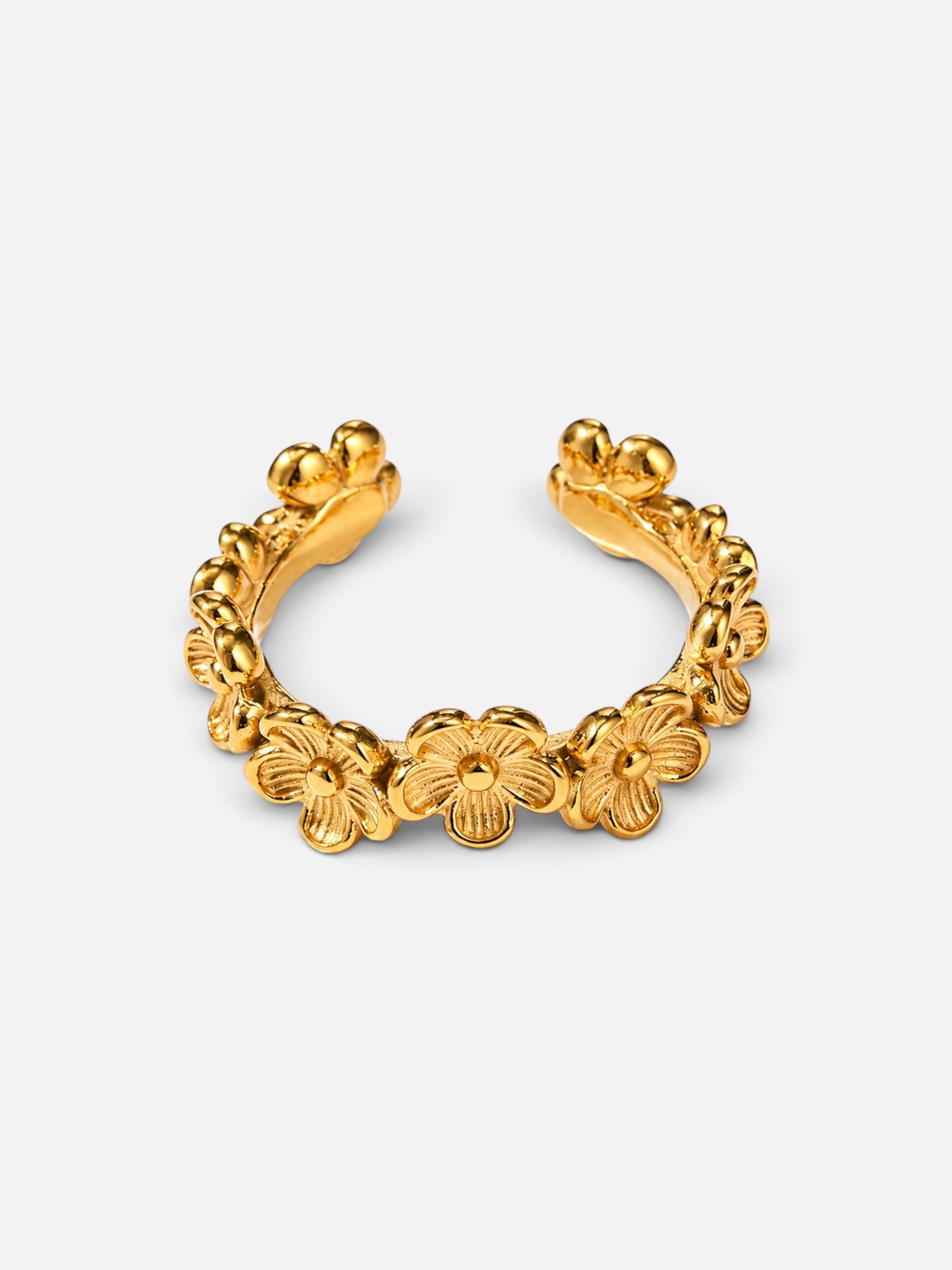 golden flower ring