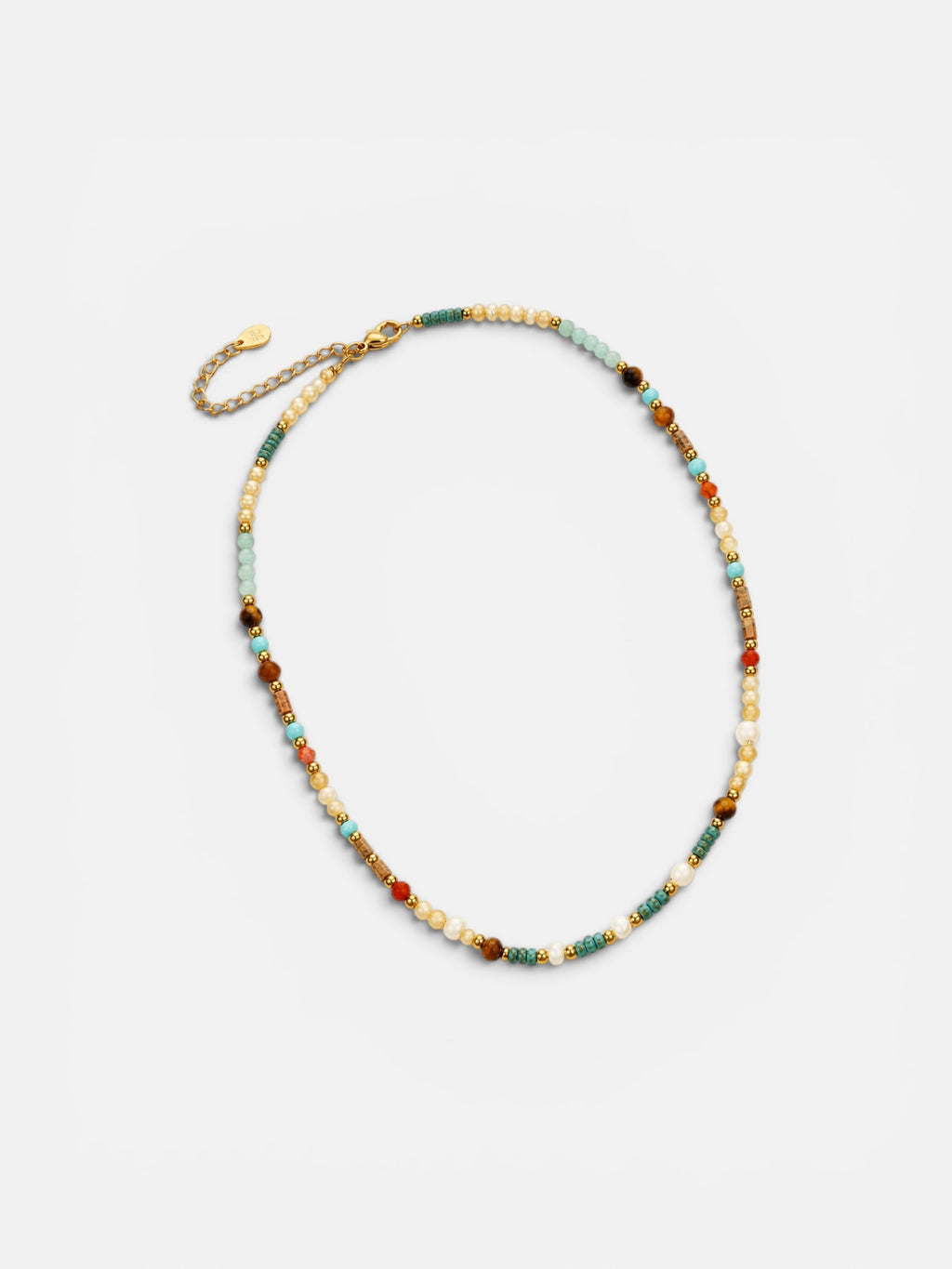 coastal mosaic strand necklace