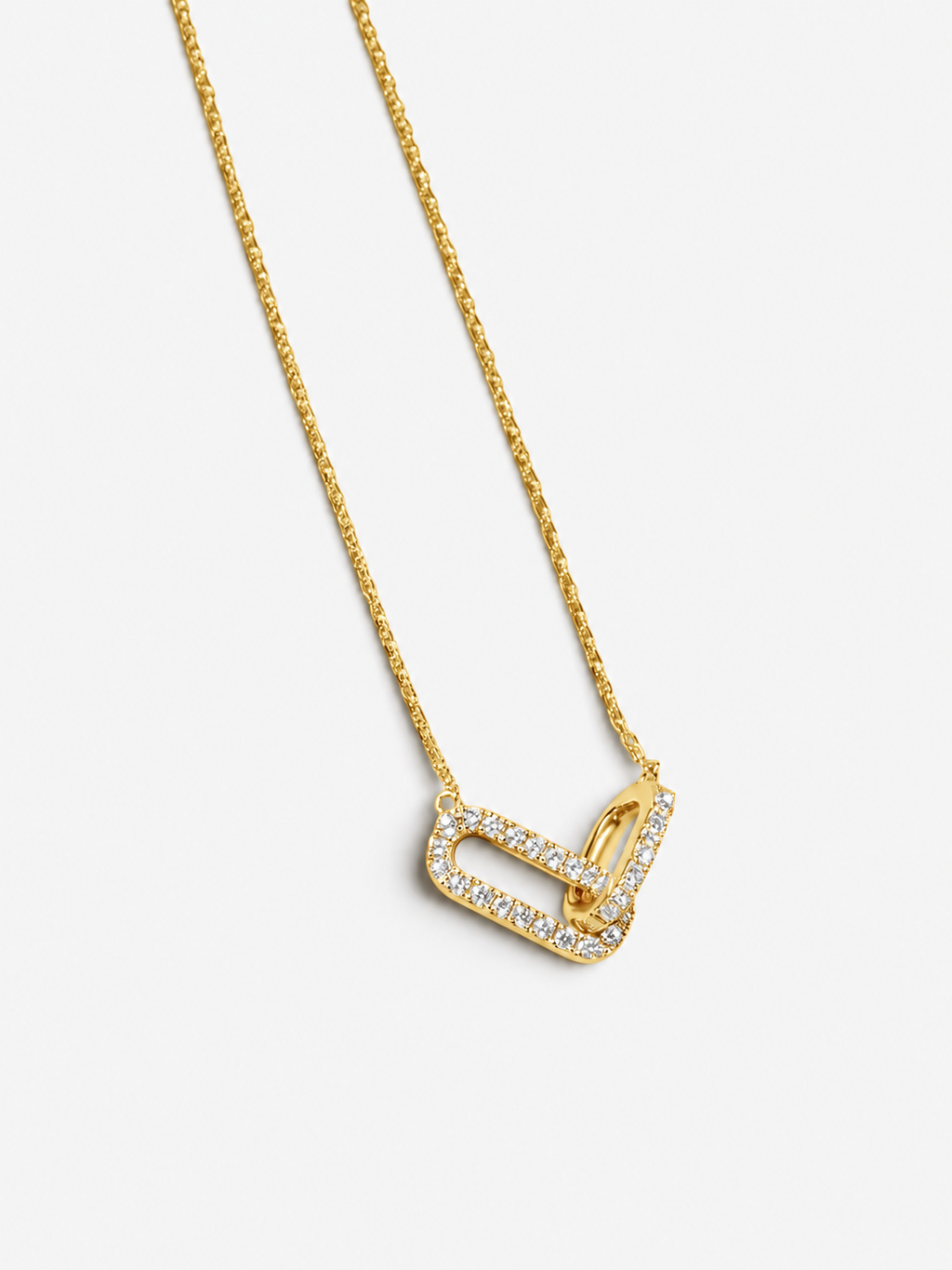 silver link necklace