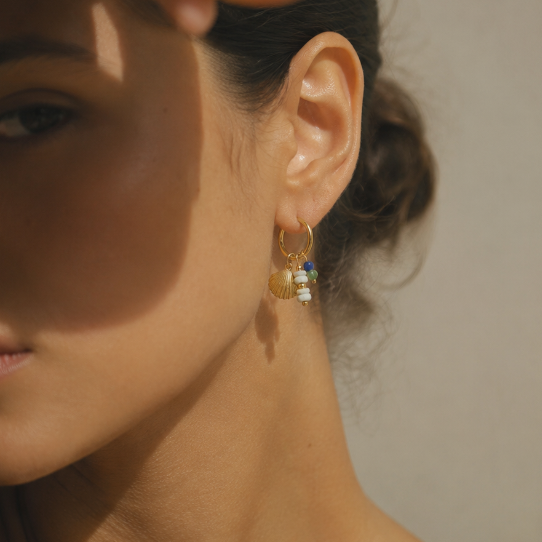 shelly charm earrings