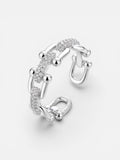pavé link ring