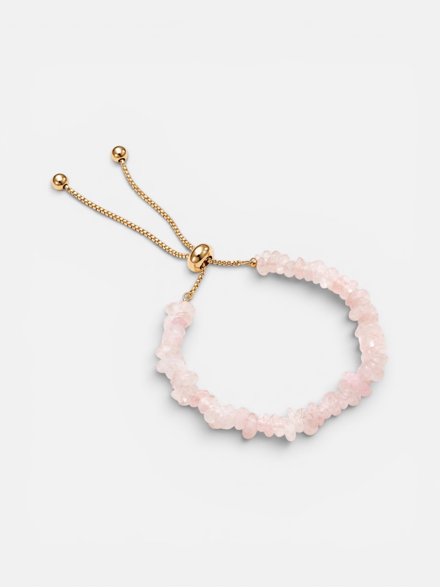 Rose Quartz Slider Bracelet